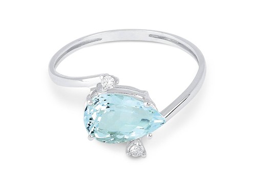 Anello demetra acquamarina - anello,