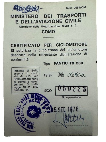 Libretto circolazione - libretto, di