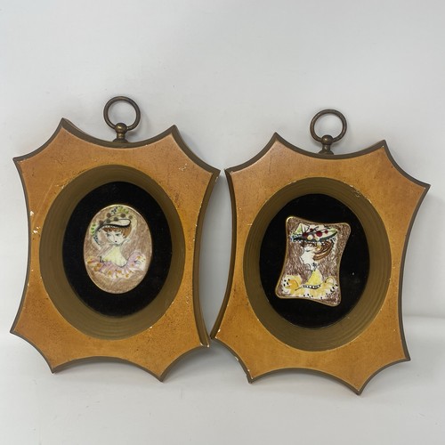 Coppia piastrelle ritratto - piastrelle,
