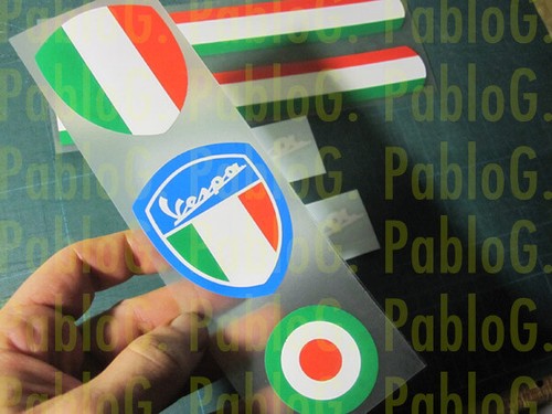 Vespa italia decal - decal, vinyl