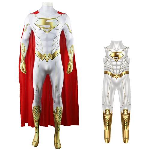Costume body superman bianco - superman,