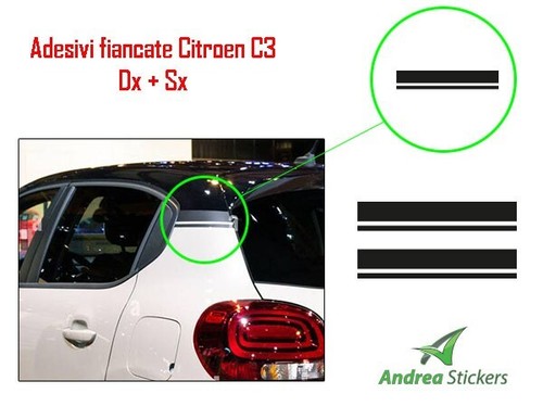 Adesivi laterali citroen - c3,