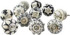 20 Pomelli in Ceramica Bianca