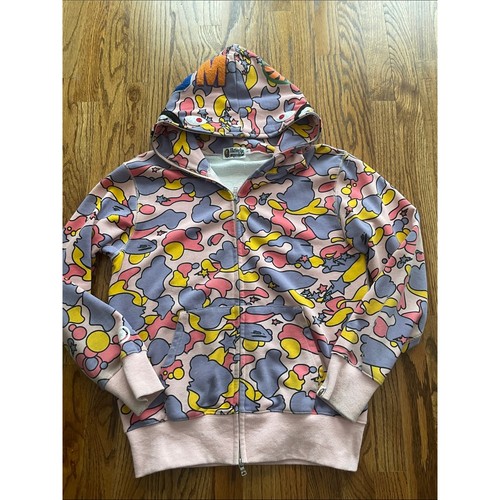 Felpa con cappuccio zip bape - felpa,