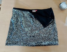 Minigonna Paillettes Argento