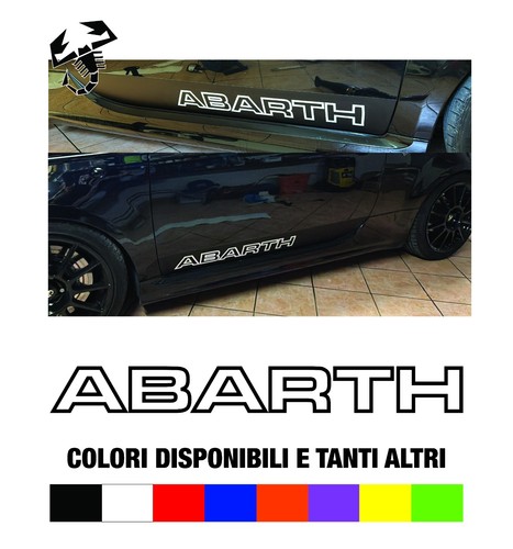 Scritta abarth coppia 2 - scritta, di