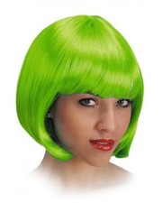 Parrucca pin verde - parrucca, fluo
