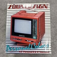 TV retrò rosso 4,5" bianco e