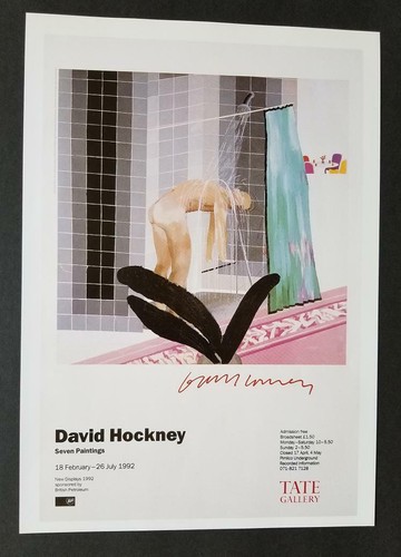 David hockney man shower - "man,