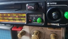 AUTORADIO Vintage d'epoca AUTOVOX KANGUR ORO FM Cassette TESTATA e FUNZIONANTE