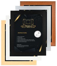 Cornice per foto 40 x 50 cm, cornice per poster montaggio a parete legno nero bianco