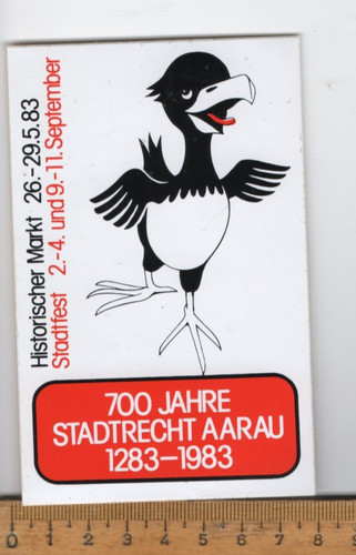 Vecchio adesivo aarau - aarau, 700