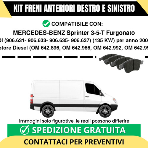 Pastiglie freno anteriori per - pastiglie,