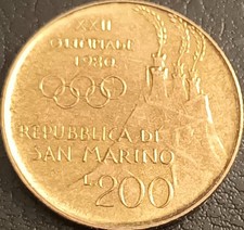 SAN MARINO MONETA 200 LIRE
