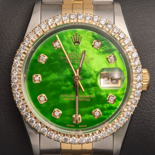 Rolex datejust 16233 diamante - rolex,