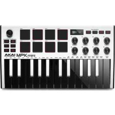 AKAI MPK MINI MK3 tastiera controller midi 25 tasti x studio e live WHITE NUOVO