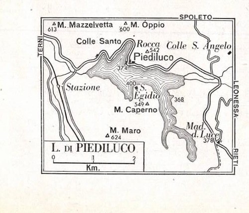 Carta geografica antica - , lago