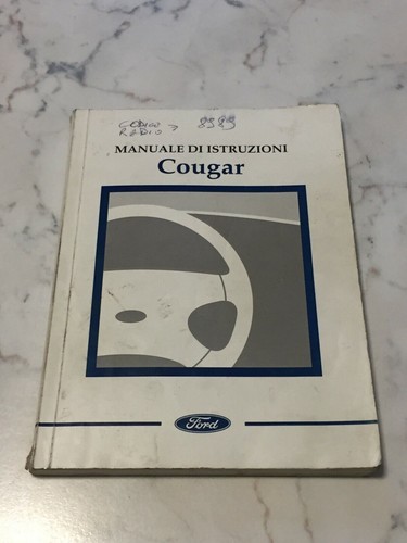 Ford cougar 1999 manuale - cougar,