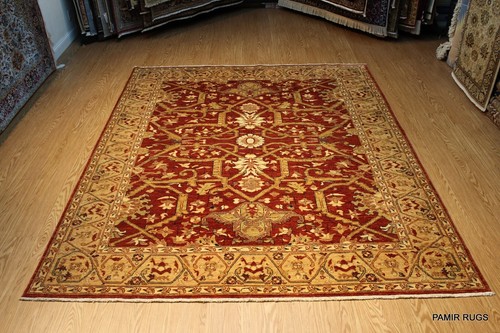 Hanmdade rug 10 - 10', tinto