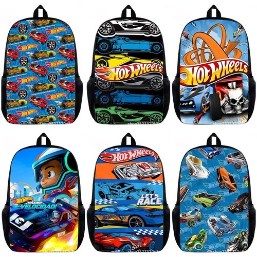 Zaino scuola hot wheels - zaino, 3d
