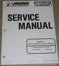 1996 Mercury Mariner 45HP 50HP 4 Tempi Motore Servizio Manuale 90-828631R1