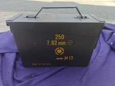 SCATOLA MUNIZIONI 250 CARTUCCE Cal. 7.62 mm M13 METAL BOX VUOTA 