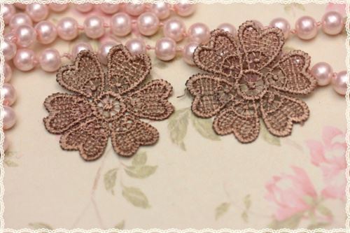 Coppia pizzo macramè per