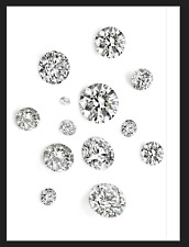 Nat. Diamante sfuso bianco Diamond White 0,005 - 0,10 ct carati brillanti 1-3 mm TOP
