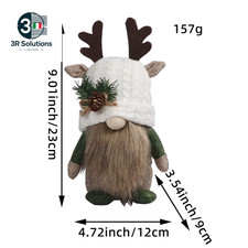 Gnomo Di Natale Da 9 Pollici