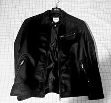 giubbotto pelle Sintetica uomo MAI USATO XXL Jack & Jones nero