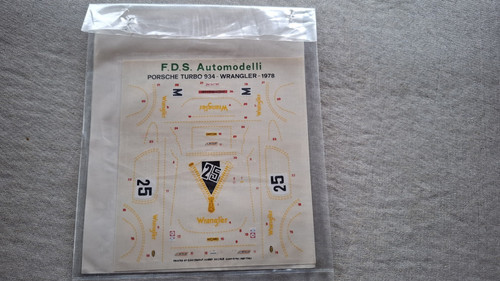 Decals porsche 934 wrangler - decals,