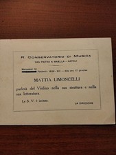 1938 NAPOLI CONSERVATORIO