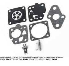 CARBURATORE DECESPUGLIATORE KAWASAKI TD24 TD25 TD33 TD40 TD48 TG20 TG24 TG25TG33