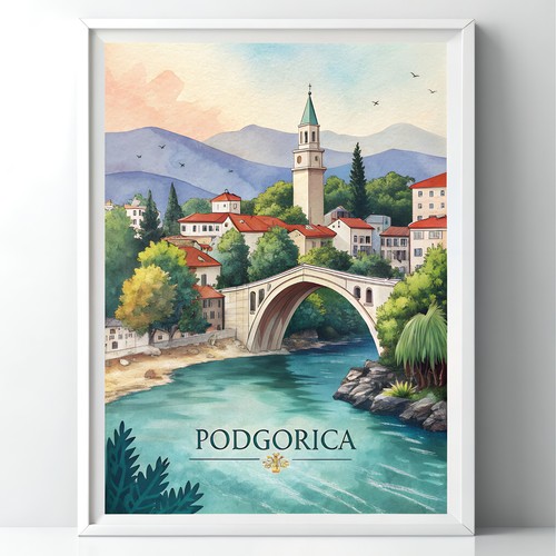 Poster viaggio accattivante - da,