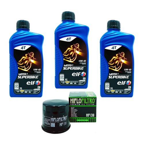 Kit tagliando olio elf - kit, moto4