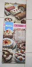 TABELLA TARGA INSEGNA GELATI MOTTA PREZZI IN LIRE VINTAGE LATTA DESSERT ANNI 80.