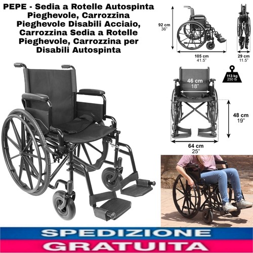 Sedia rotelle autospinta - a,