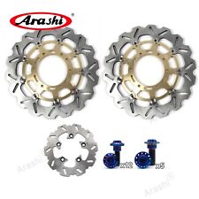 Per Suzuki GSXR 600 750 2008-2017 dischi freno anteriori posteriori rotori con bulloni viti