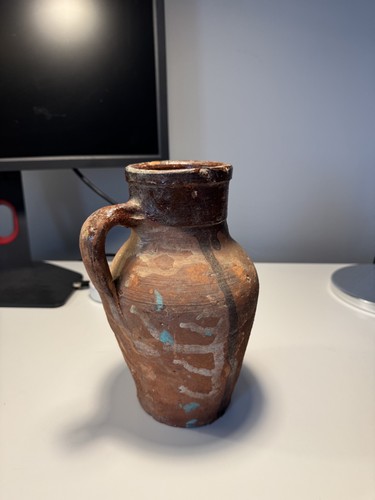 Antico vaso terracotta con - vaso,