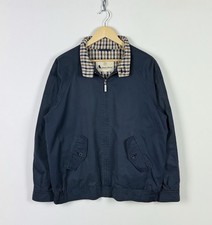 Aquascutum Harrington Full Zip Jacke Herren Größe L Luxus Oberteil Blau...