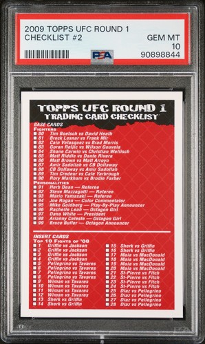 2009 topps ufc round - 2009,