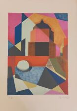 Futurismo. OSVALDO PERUZZI. Livorno. Chiesa dei Domenicani. Litografia 1994