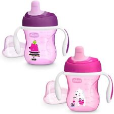 Chicco Tazza Training Cup Bicchiere Antigoccia Bambini 200 ml, 6+ Mesi con Beccu