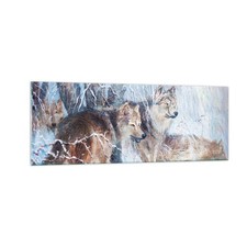 Quadro su Vetro 140x50cm lupo