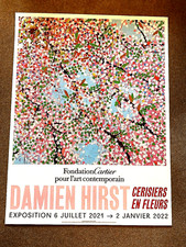 Poster esposizione Damien Hirst Cherry Blossom Fondation Cartier 2021-2022