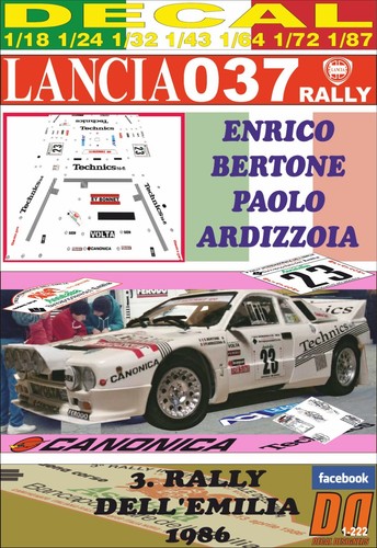 Decal lancia 037 rally - 037,