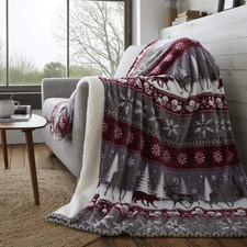 Plaid in Pile Sherpa -