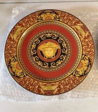 piatto Versace colore rosso e dorato rosenthal buone condizioni 