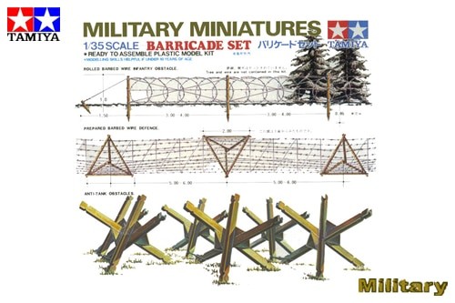 Tamiya 35027 barricade - barricade, kit