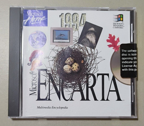 Microsoft windows encarta - microsoft, 1994